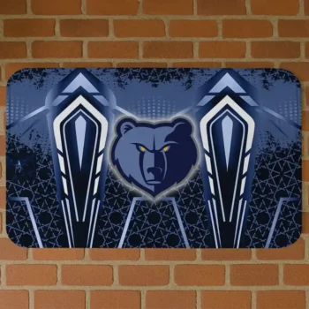 Memphis Grizzlies Graphic Stripes Blue Doormat