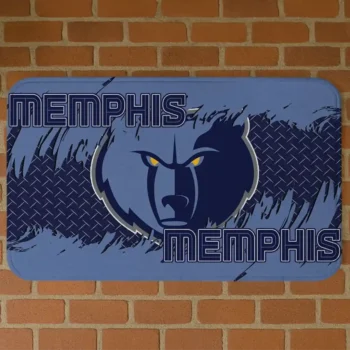 Memphis Grizzlies Plate Rip Blue Doormat
