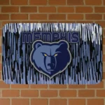 Memphis Grizzlies Vertical Flow Blue Doormat