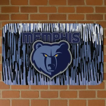 Memphis Grizzlies Vertical Flow Blue Doormat