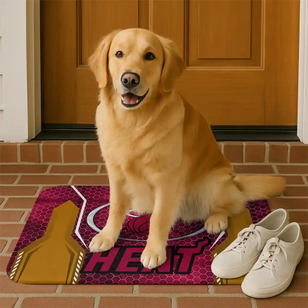miami-heat-hexagon-oval-red-doormat-high-quality.webp