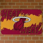 Miami Heat Plate Rip Red Doormat