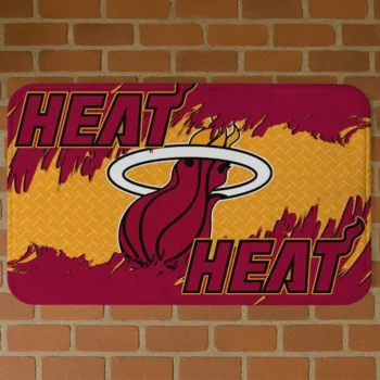 Miami Heat Plate Rip Red Doormat