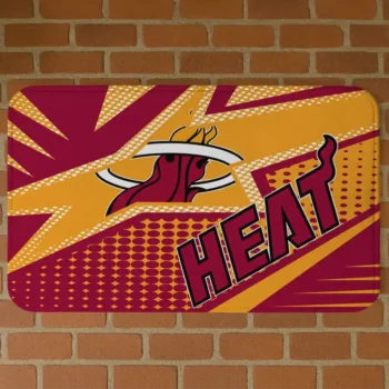 Miami Heat Sharp Flash Red Doormat