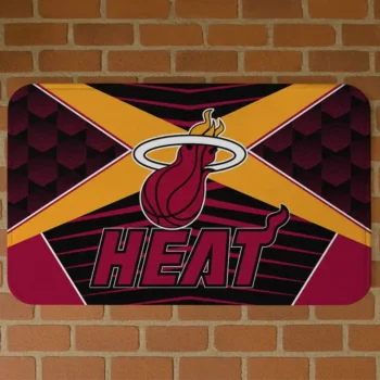 Miami Heat Techno Camo Red Black Doormat
