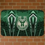 Milwaukee Bucks Graphic Stripes Green Doormat