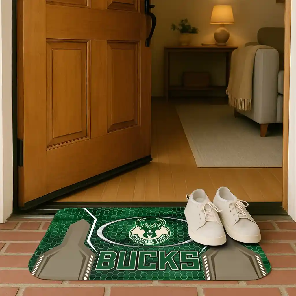 milwaukee-bucks-hexagon-oval-green-doormat-fashion-forward.webp