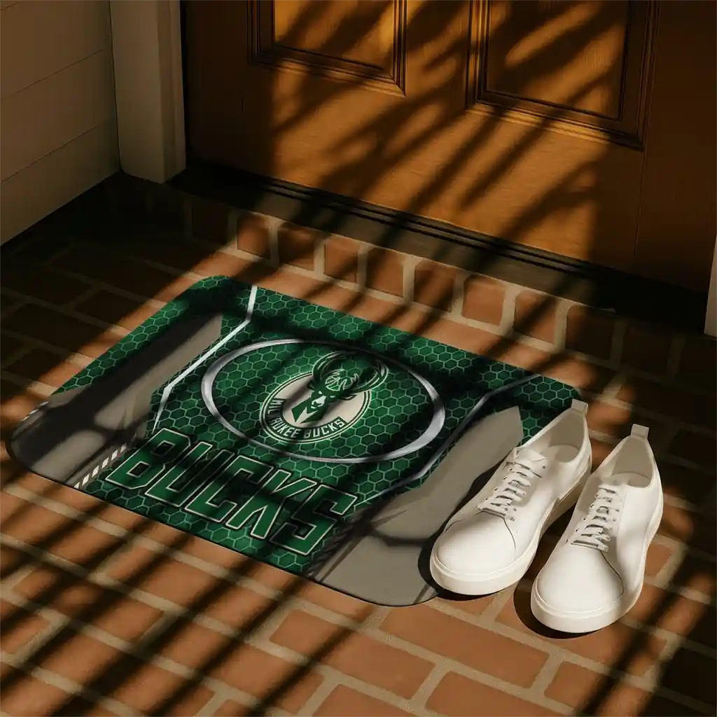 milwaukee-bucks-hexagon-oval-green-doormat-trendy.webp
