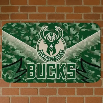 Milwaukee Bucks Layered Lines Green Doormat