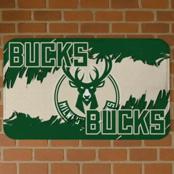Milwaukee Bucks Plate Rip Green Doormat