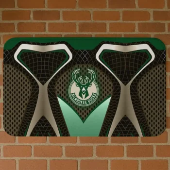 Milwaukee Bucks Torso Pattern Doormat