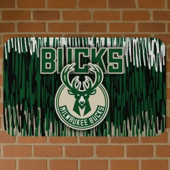 Milwaukee Bucks Vertical Flow Green Doormat