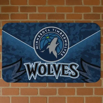 Minnesota Timberwolves Layered Lines Midnight Blue Doormat