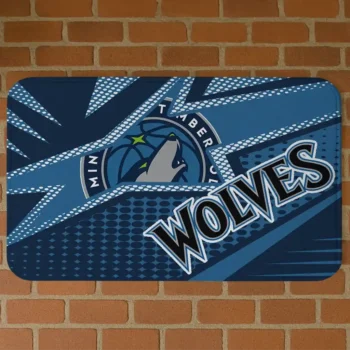 Minnesota Timberwolves Sharp Flash Midnight Blue Doormat