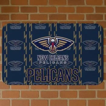 New Orleans Pelicans Bolt Row Navy Doormat