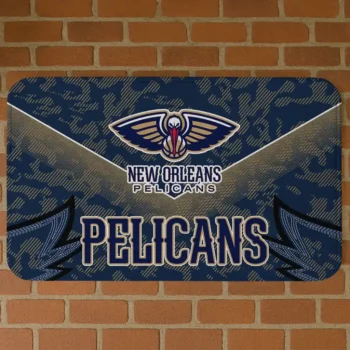 New Orleans Pelicans Layered Lines Navy Doormat