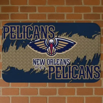 New Orleans Pelicans Plate Rip Navy Doormat