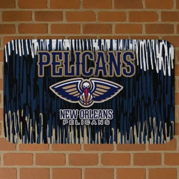 New Orleans Pelicans Vertical Flow Navy Doormat