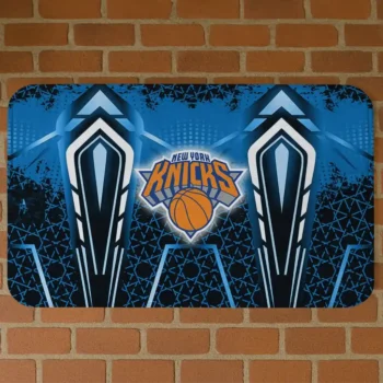 New York Knicks Graphic Stripes Blue Doormat