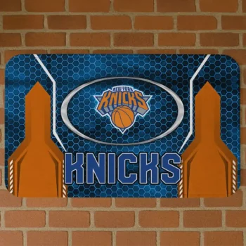 New York Knicks Hexagon Oval Blue Doormat