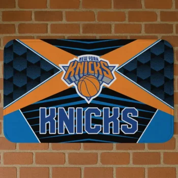 New York Knicks Techno Camo Blue Black Doormat