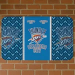 Oklahoma City Thunder Chevron Stack Blue Doormat