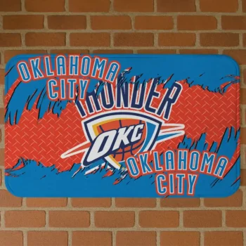 Oklahoma City Thunder Plate Rip Blue Doormat