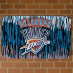 Oklahoma City Thunder Vertical Flow Blue Doormat