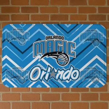 Orlando Magic Chevron Geometrics Blue Doormat