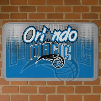 Orlando Magic Pixel Blur Blue Doormat