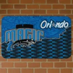 Orlando Magic Tribal Detailing Blue Black Doormat