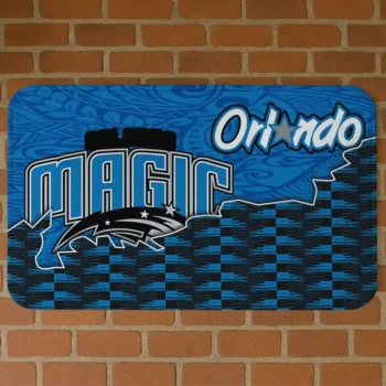 Orlando Magic Tribal Detailing Blue Black Doormat