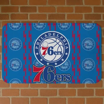 Philadelphia 76ers Bolt Row Blue Doormat