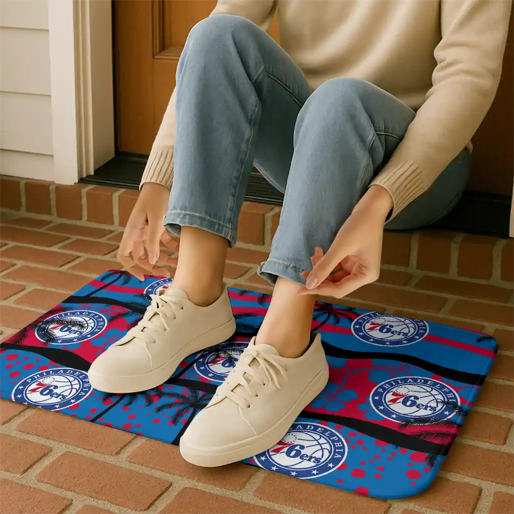 philadelphia-76ers-palm-silhouette-blue-black-doormat-top-rated.webp