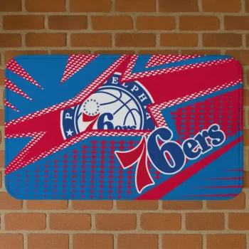 Philadelphia 76ers Sharp Flash Blue Doormat