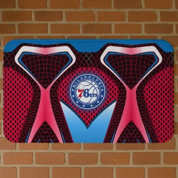 Philadelphia 76ers Torso Pattern Doormat