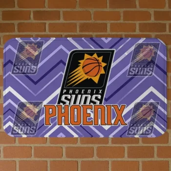 Phoenix Suns Chevron Geometrics Purple Doormat