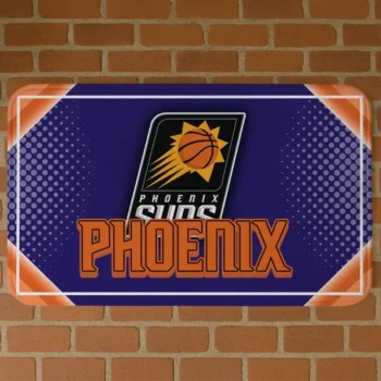 Phoenix Suns Silver Halftone Purple Doormat