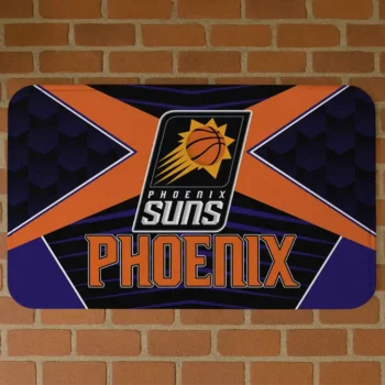 Phoenix Suns Techno Camo Purple Black Doormat