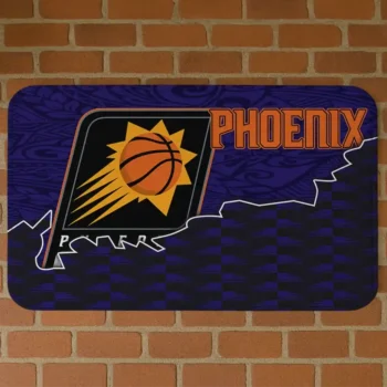 Phoenix Suns Tribal Detailing Purple Black Doormat