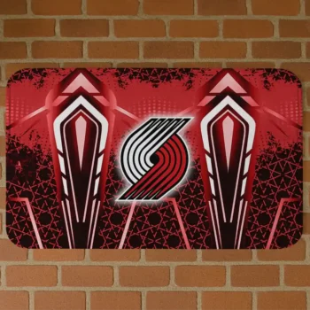 Portland Trail Blazers Graphic Stripes Red Doormat