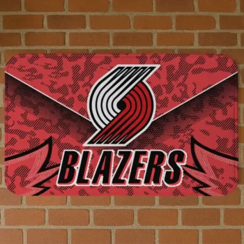 Portland Trail Blazers Layered Lines Red Doormat