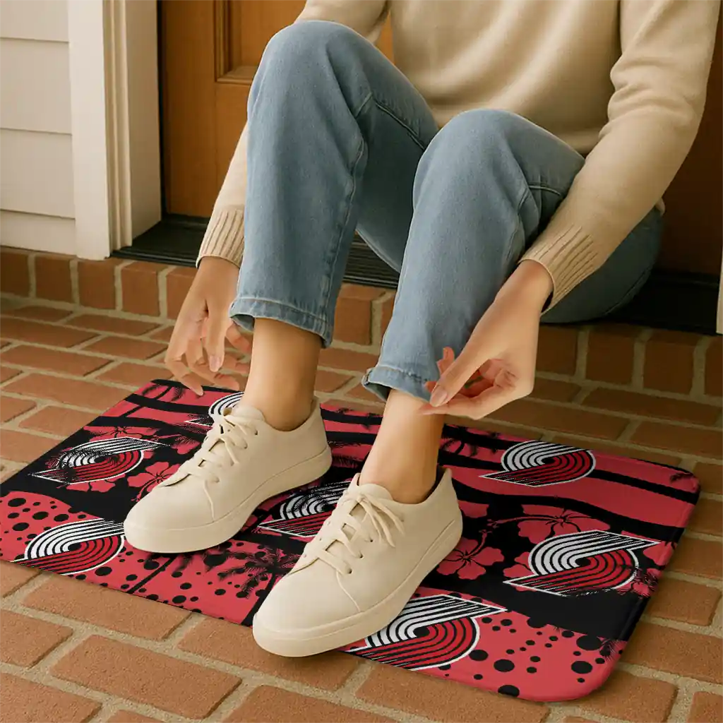portland-trail-blazers-palm-silhouette-red-black-doormat-top-rated.webp