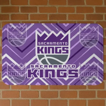 Sacramento Kings Chevron Geometrics Purple Doormat