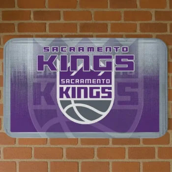 Sacramento Kings Pixel Blur Purple Doormat