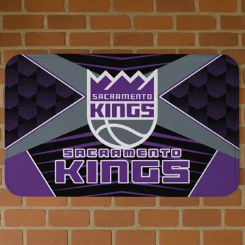 Sacramento Kings Techno Camo Purple Black Doormat