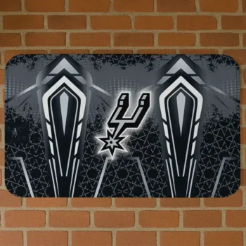 San Antonio Spurs Graphic Stripes Silver Doormat