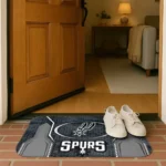 san-antonio-spurs-hexagon-oval-silver-doormat-best-selling.webp