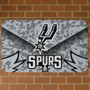 San Antonio Spurs Layered Lines Silver Doormat