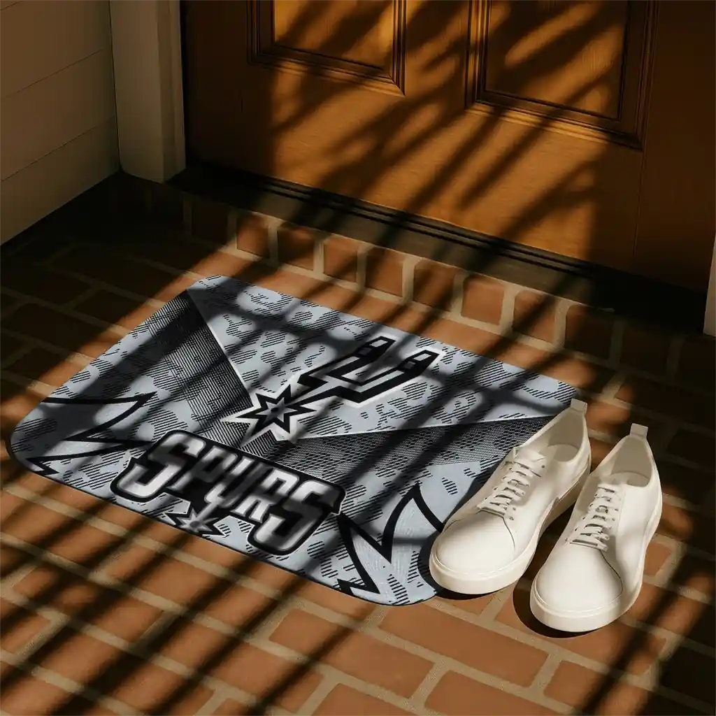 san-antonio-spurs-layered-lines-silver-doormat-trendy.webp